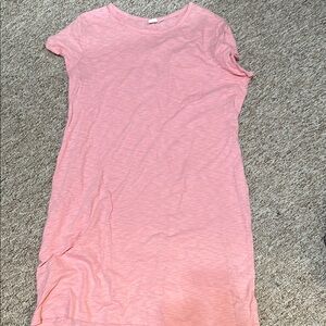 GAP Pink Sheath Mini Dress Crew Neck Short Sleeve